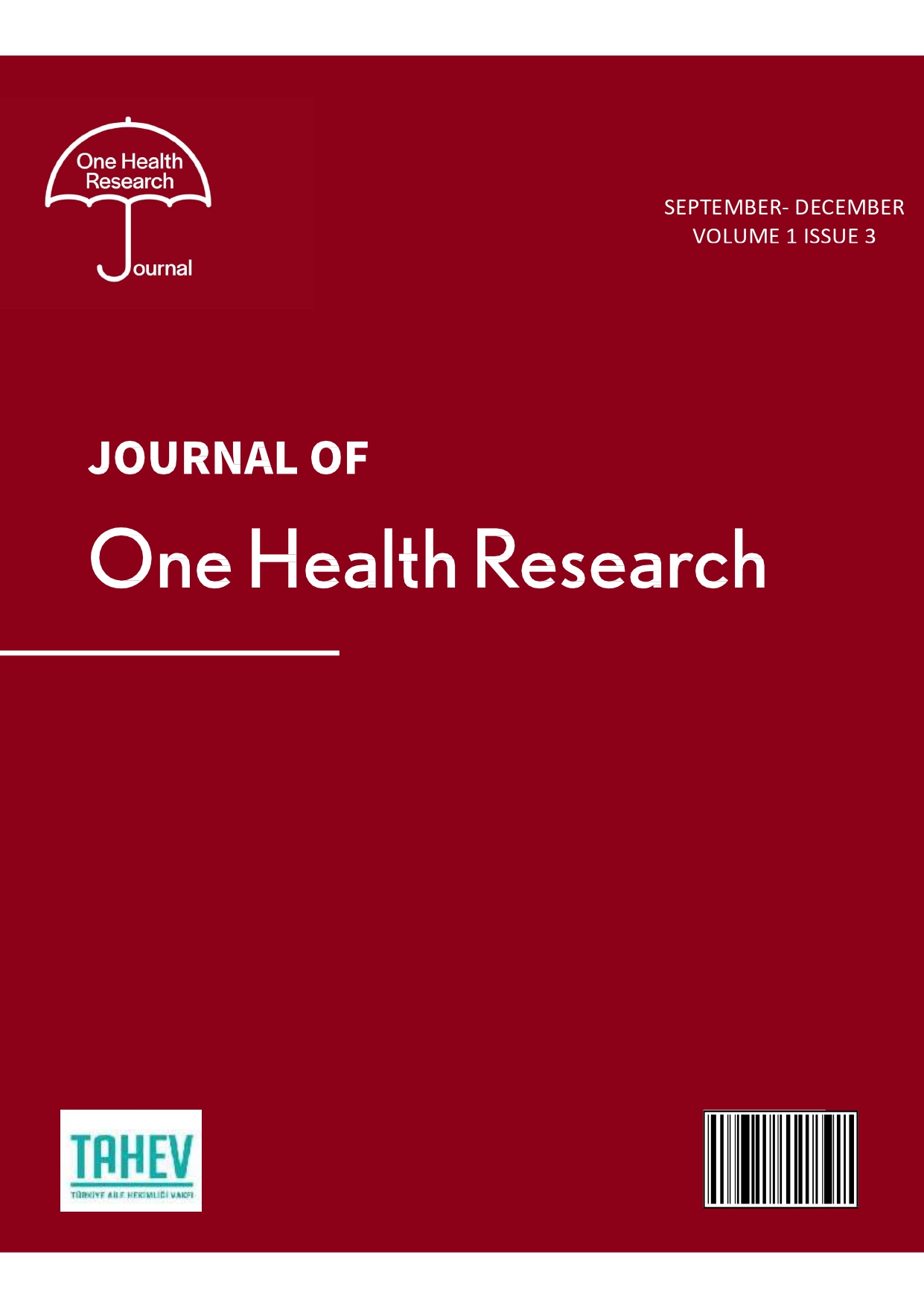 					Cilt 1 Sayı 3 (2023): Journal of One Health Research  Gör
				