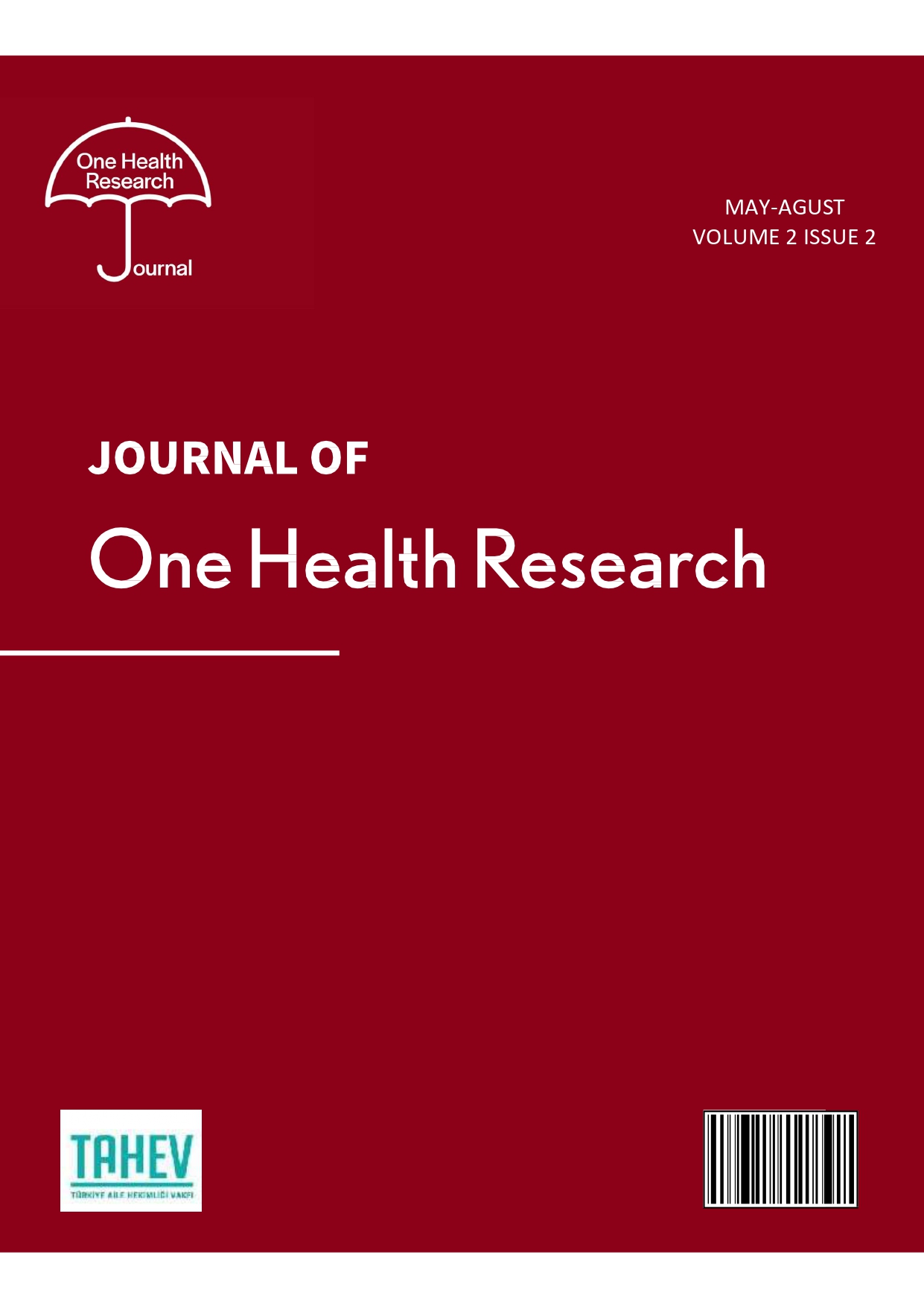 					Cilt 2 Sayı 2 (2024): Journal of One Health Research  Gör
				